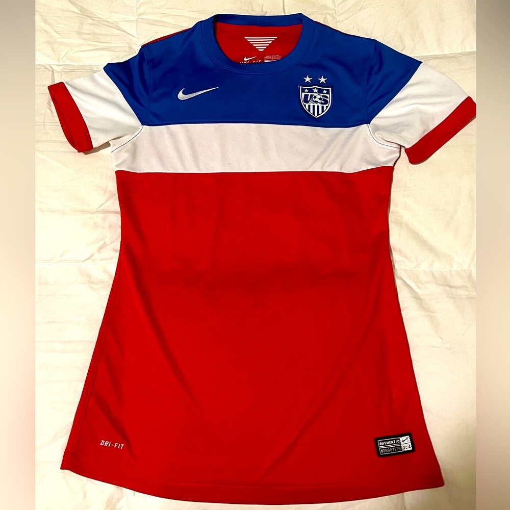 USA Women’s Soccer 2014 Nike Bomb Pop World Cup Jersey USWNT Size Women's S